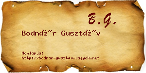 Bodnár Gusztáv névjegykártya
